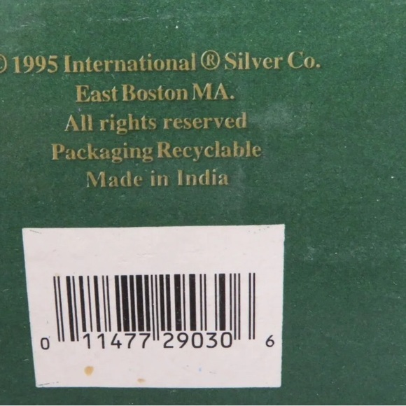 1995 Solid Brass International Silver Co Joy Christmas Candle Set Holiday - Picture 2 of 10